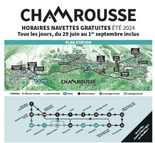 Free shuttle bus timetables - summer 2024 (French)