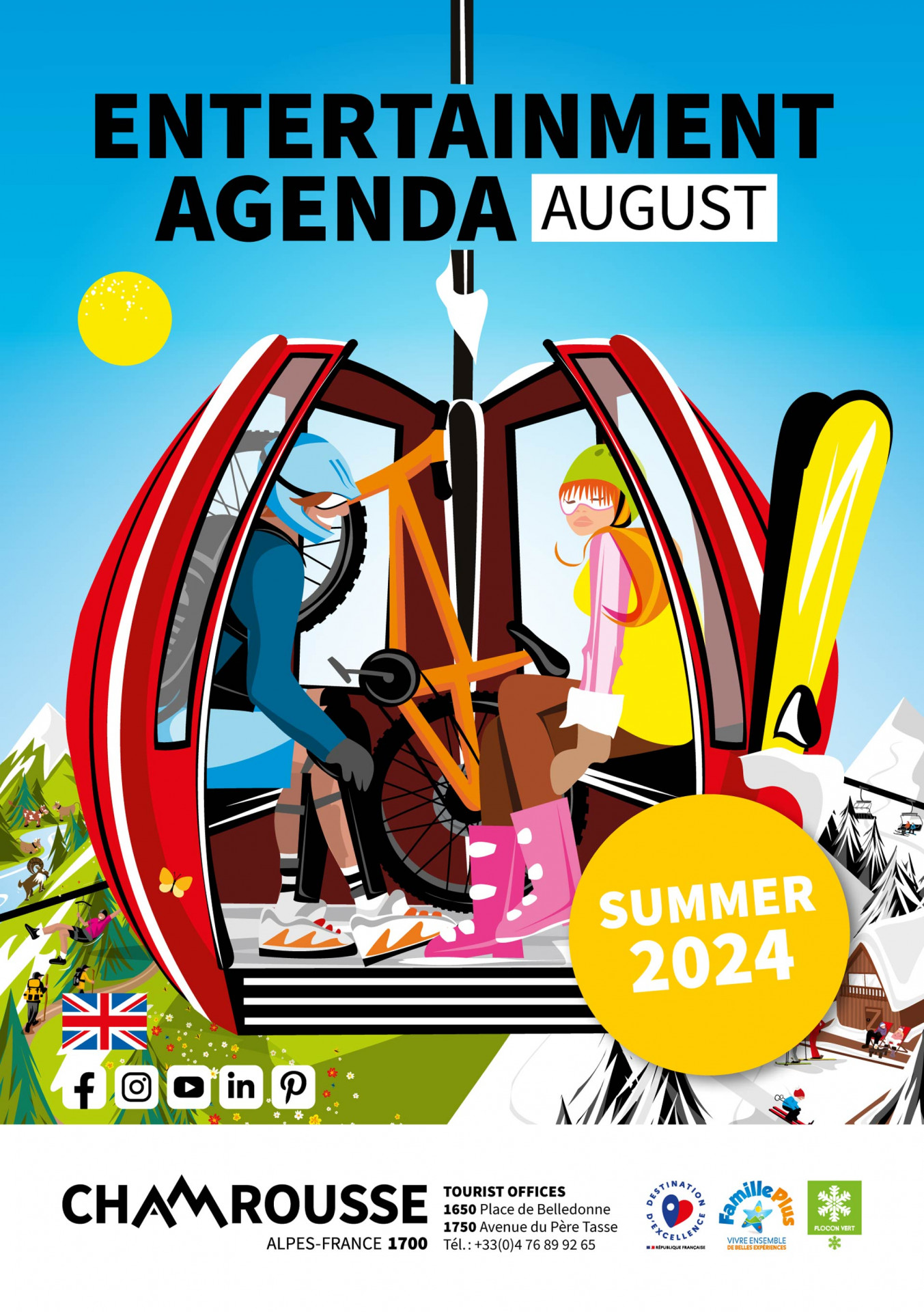 Chamrousse summer entertainment programme August 2024