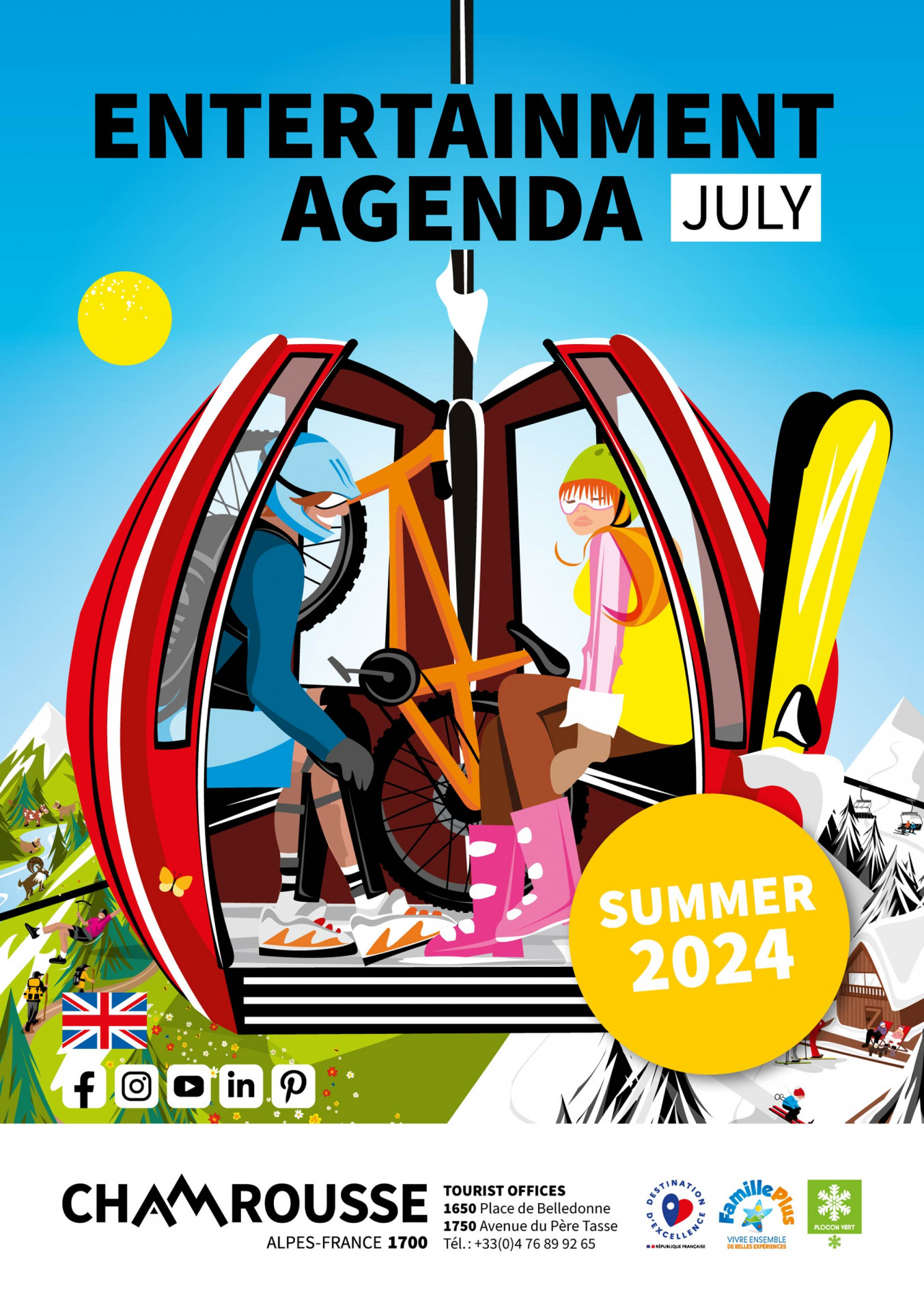 Chamrousse summer entertainment programme July 2024