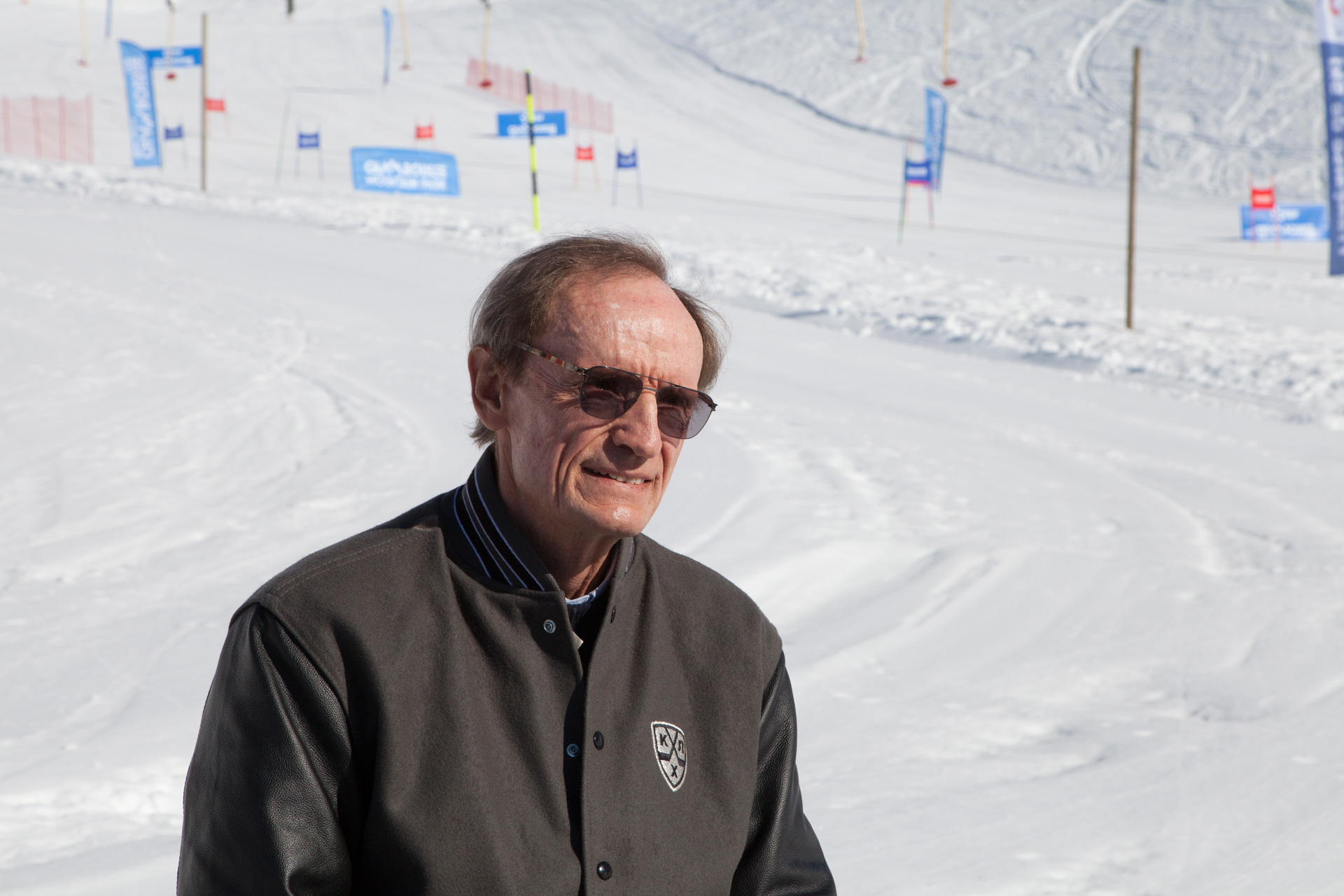 Jean-claude Killy champion JO 1968 50 ans jeux olympiques station ski montagne grenoble isère alpes france - © Ann David