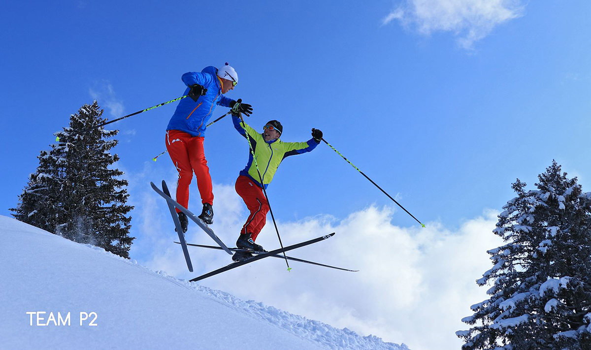 Chamrousse champion team p2 nicolas perrier david picard ski fond sportif station montagne ski isère alpes france - © Team P2