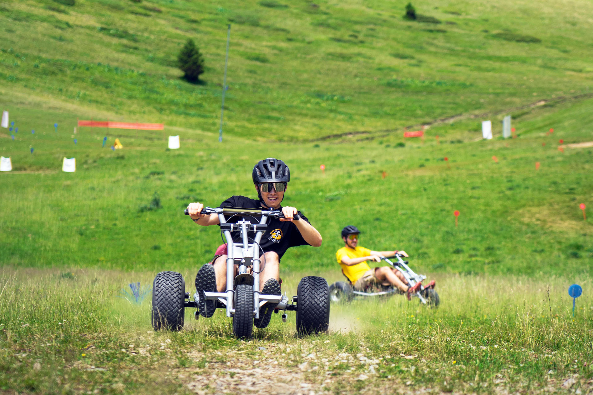 Chamrousse downhill mountain kart all terrain Deval' Park summer mountain resort grenoble isère alpes france - © Agathe Sportis