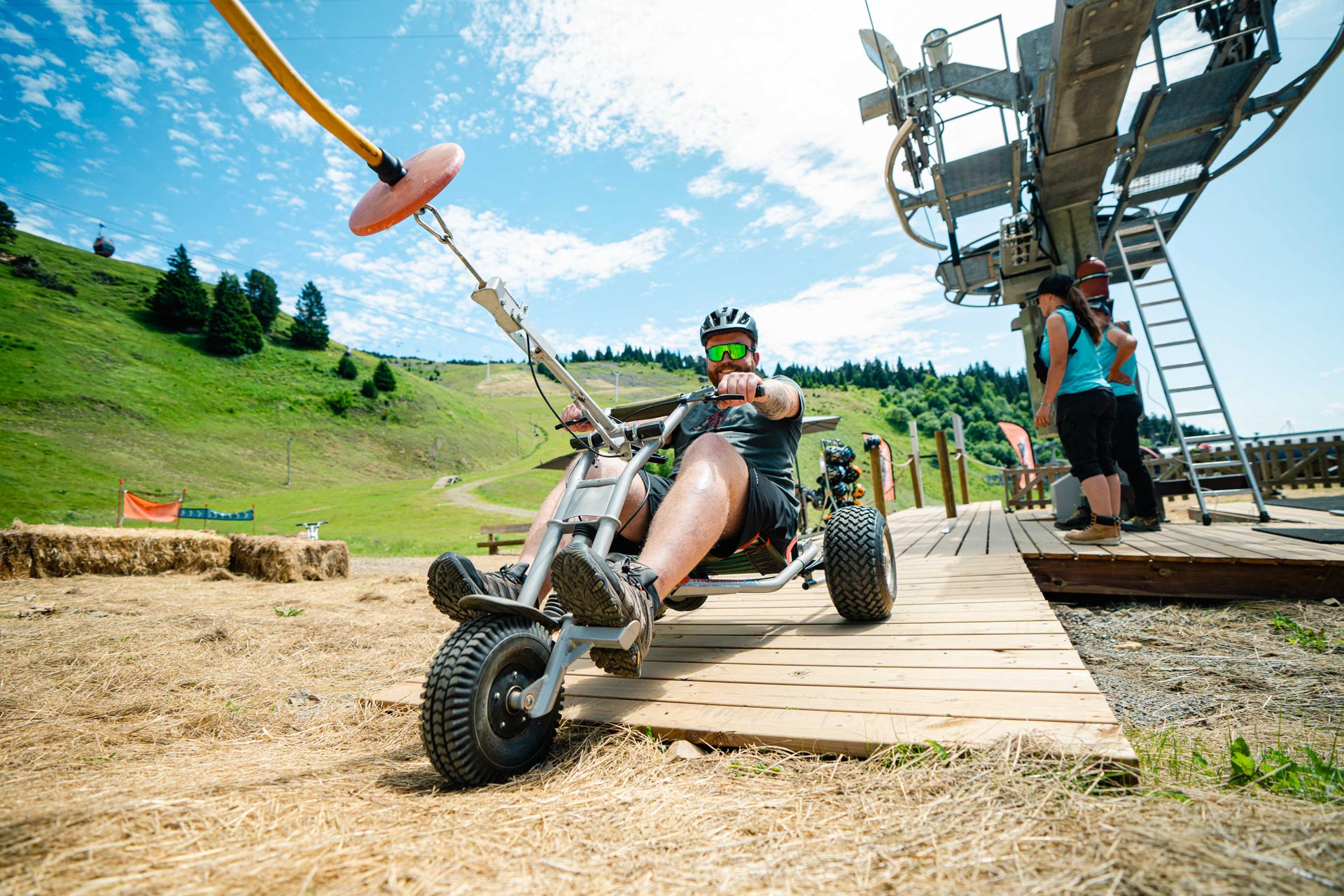 Chamrousse activity mountain kart all terrain Deval' Park summer mountain resort grenoble isère alpes france - © Kilian Lahais