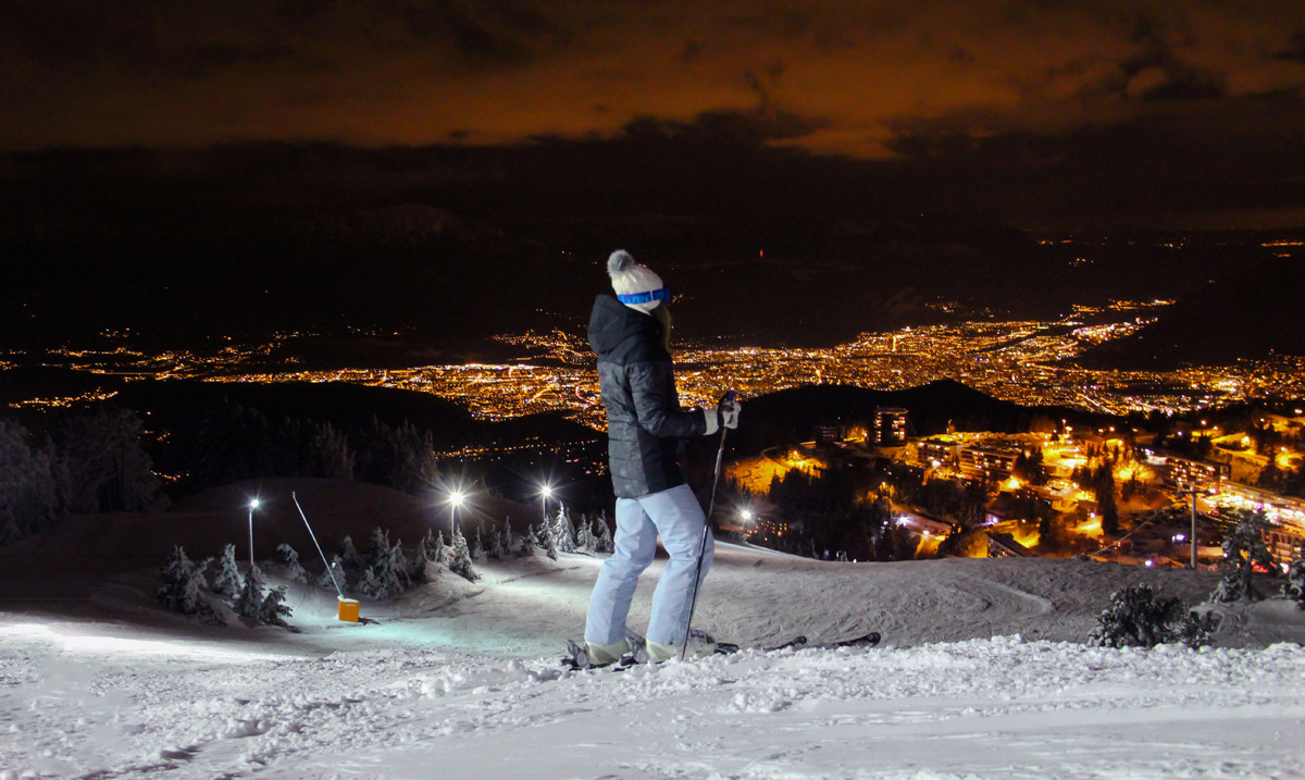 Chamrousse night skiing