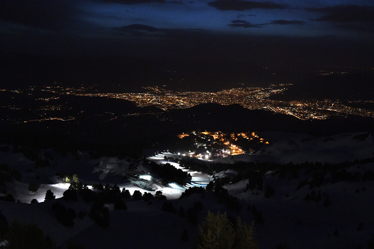 Ski nocturne Chamrousse