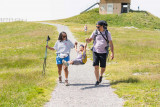 Familienspaziergang Gipfelstation im Sommer