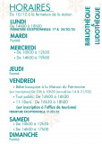 Chamrousse library opening hours winter 2024-25