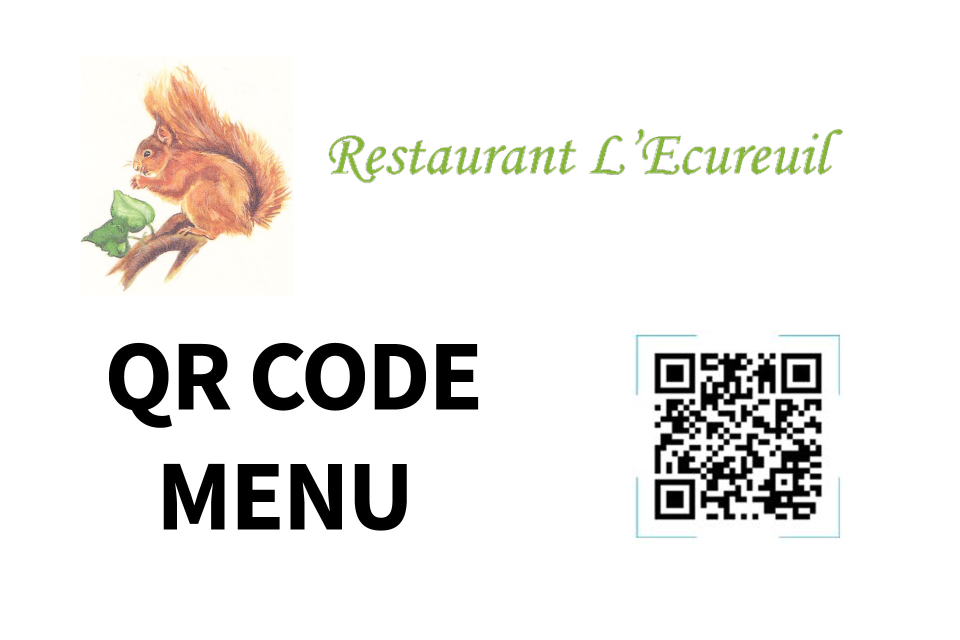 QR Code menu