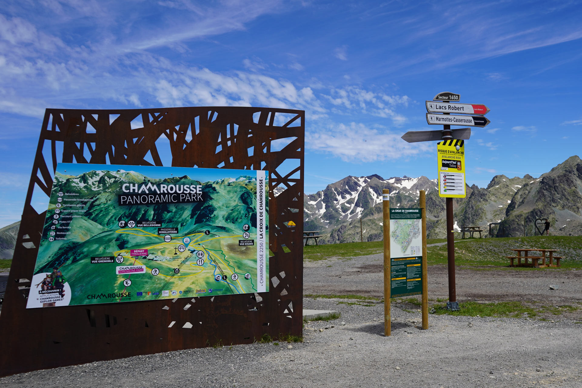 Tafel Plan Wanderung Gipfelstation Sommer