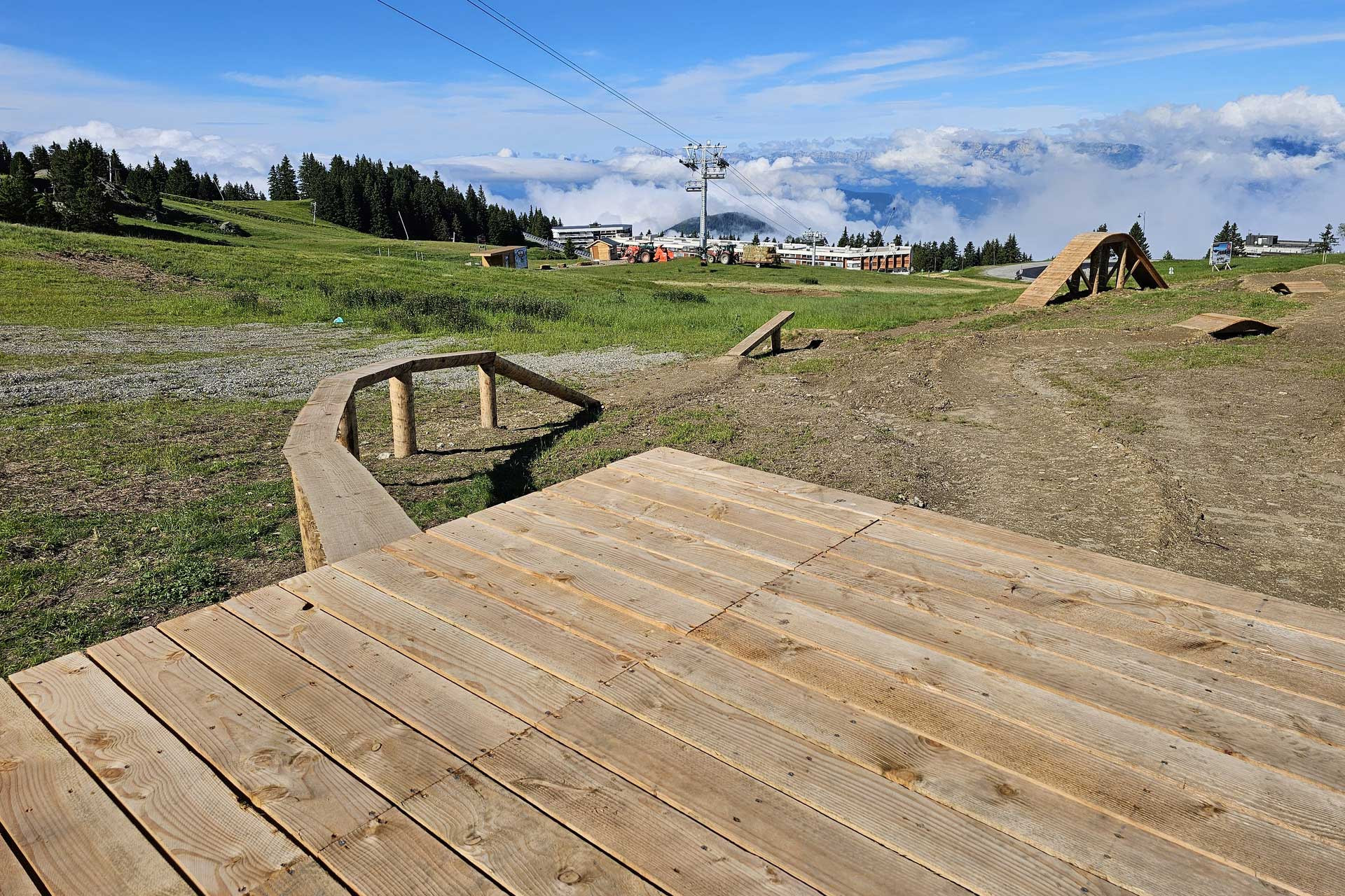 Chamrousse mountain bike trial zone