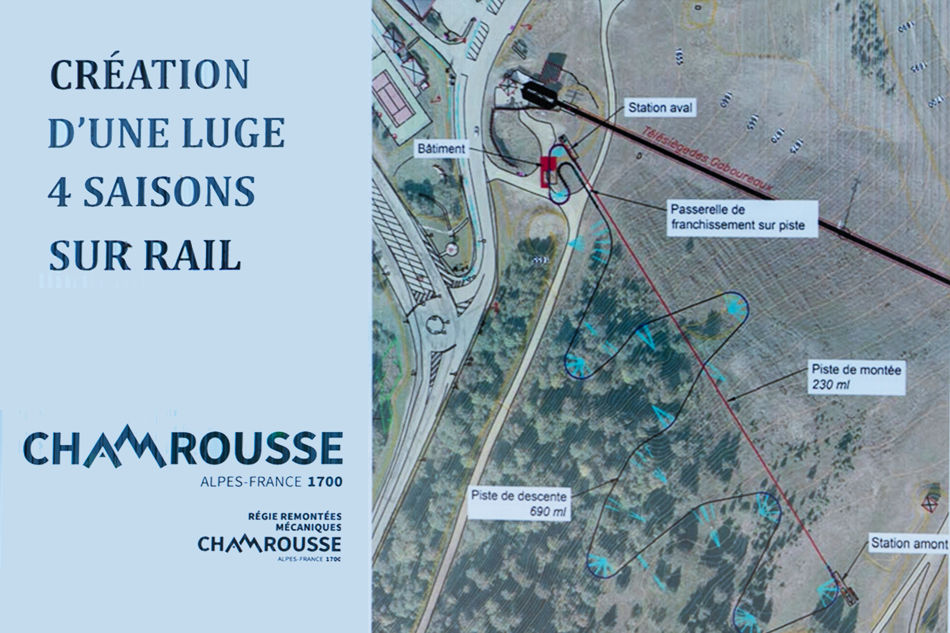 Work on Chamrousse rail sled project