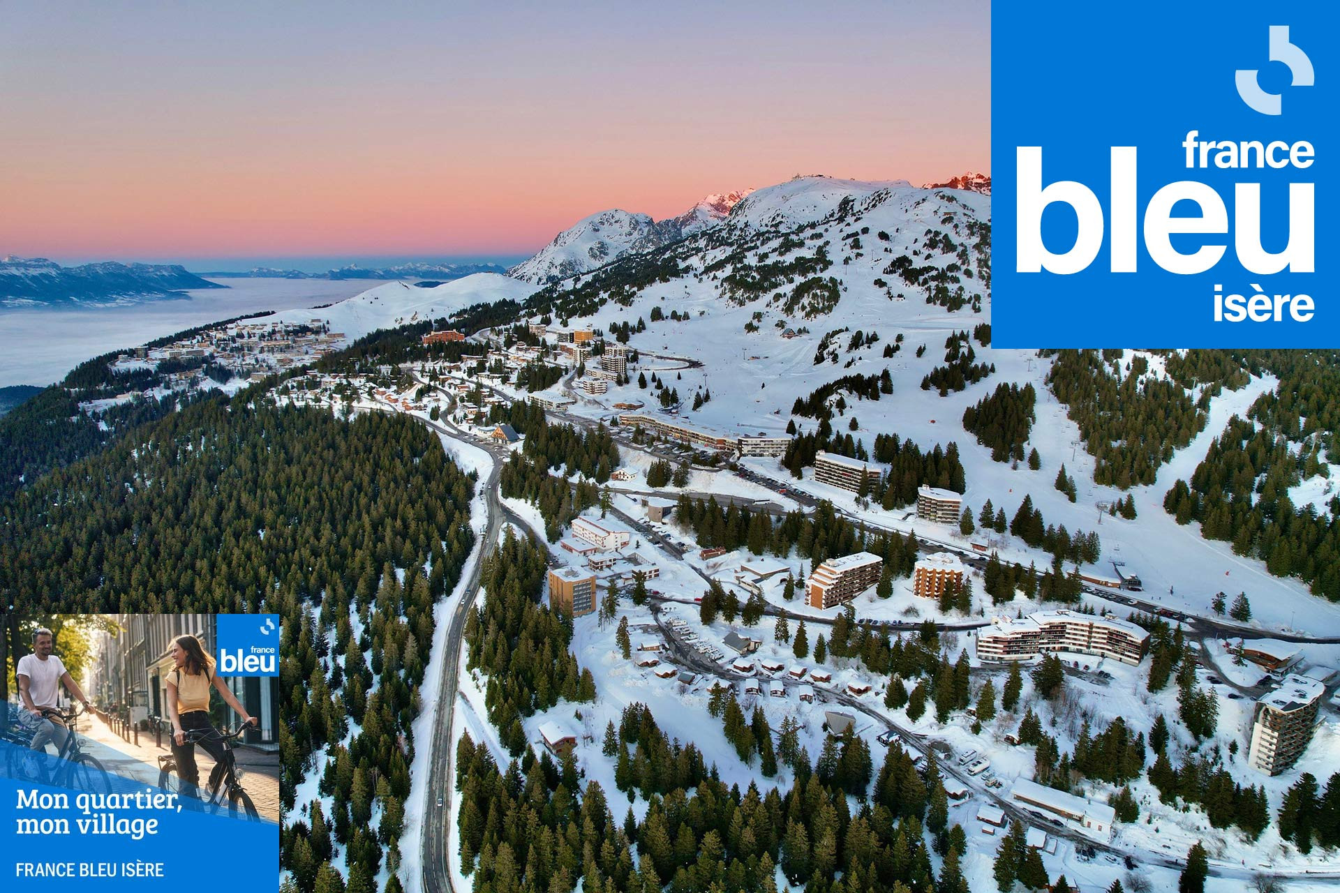 Émission radio mon quartier mon village France Bleu Isère hiver Chamrousse