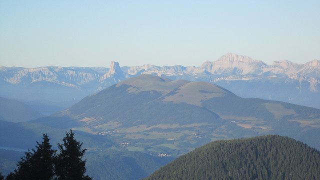 Panoramic view from the top of Chamrousse resort