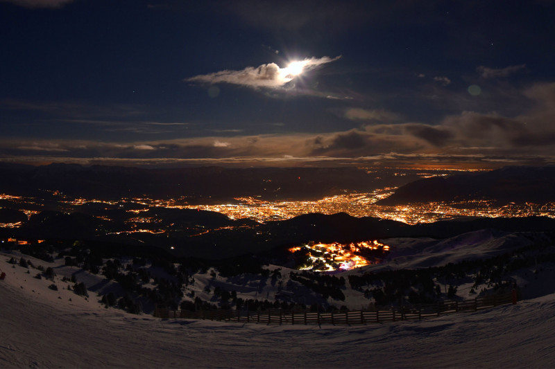 Chamrousse moon mountain winter webcam mountain resort grenoble isere french alps france