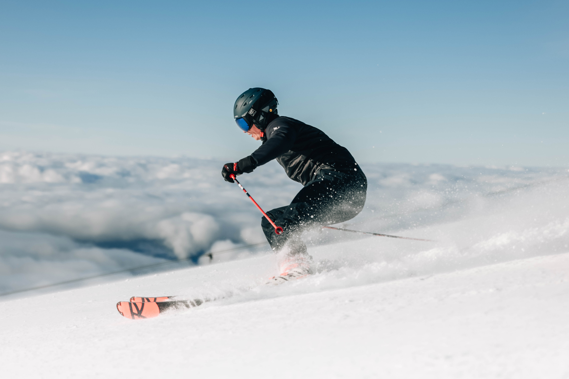 Chamrousse ski jeremy pancras winter slope mountain resort grenoble isere french alps france - © Gabriel Banvillet