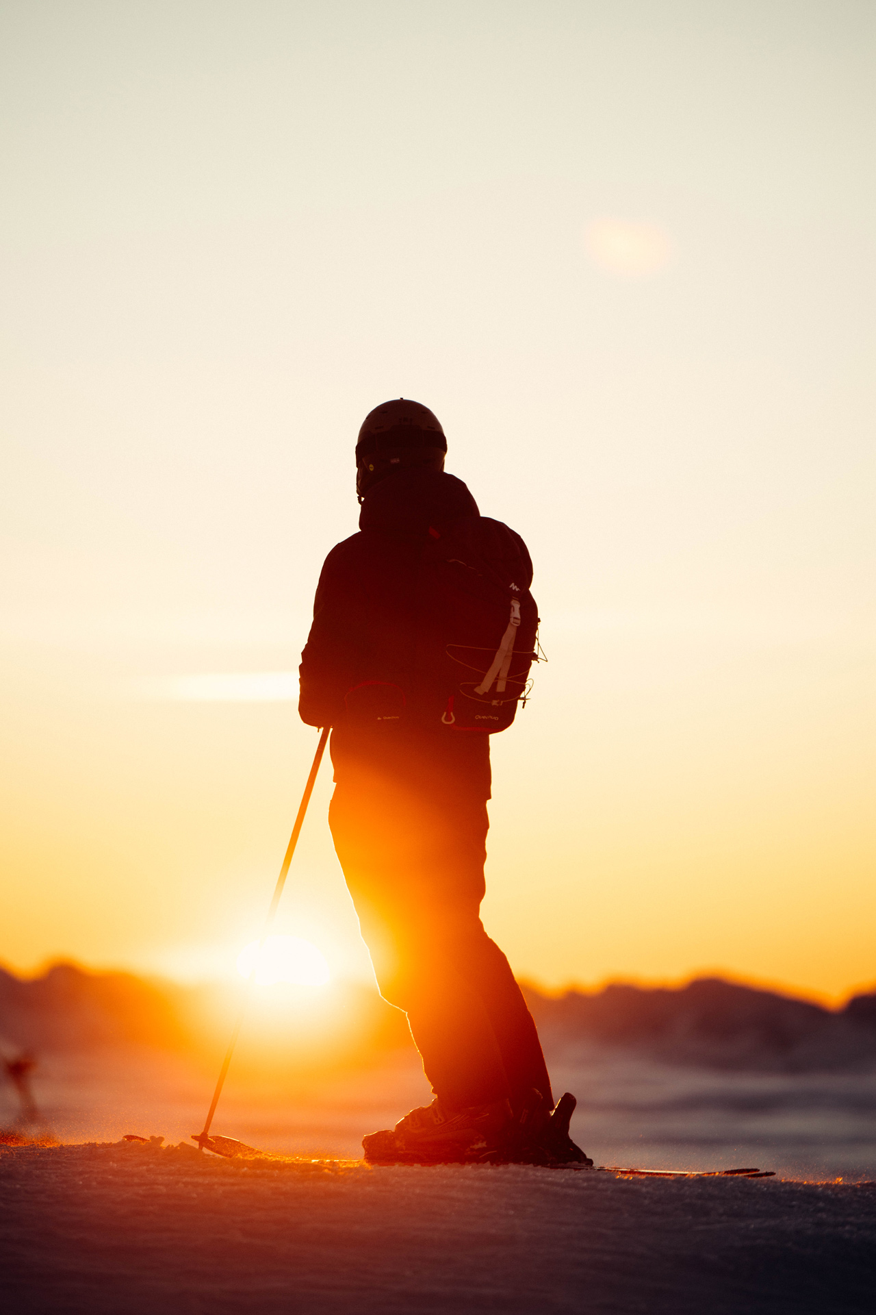 Chamrousse sunset ski winter mountain resort grenoble isere french alps france - © Gabriel Banvillet