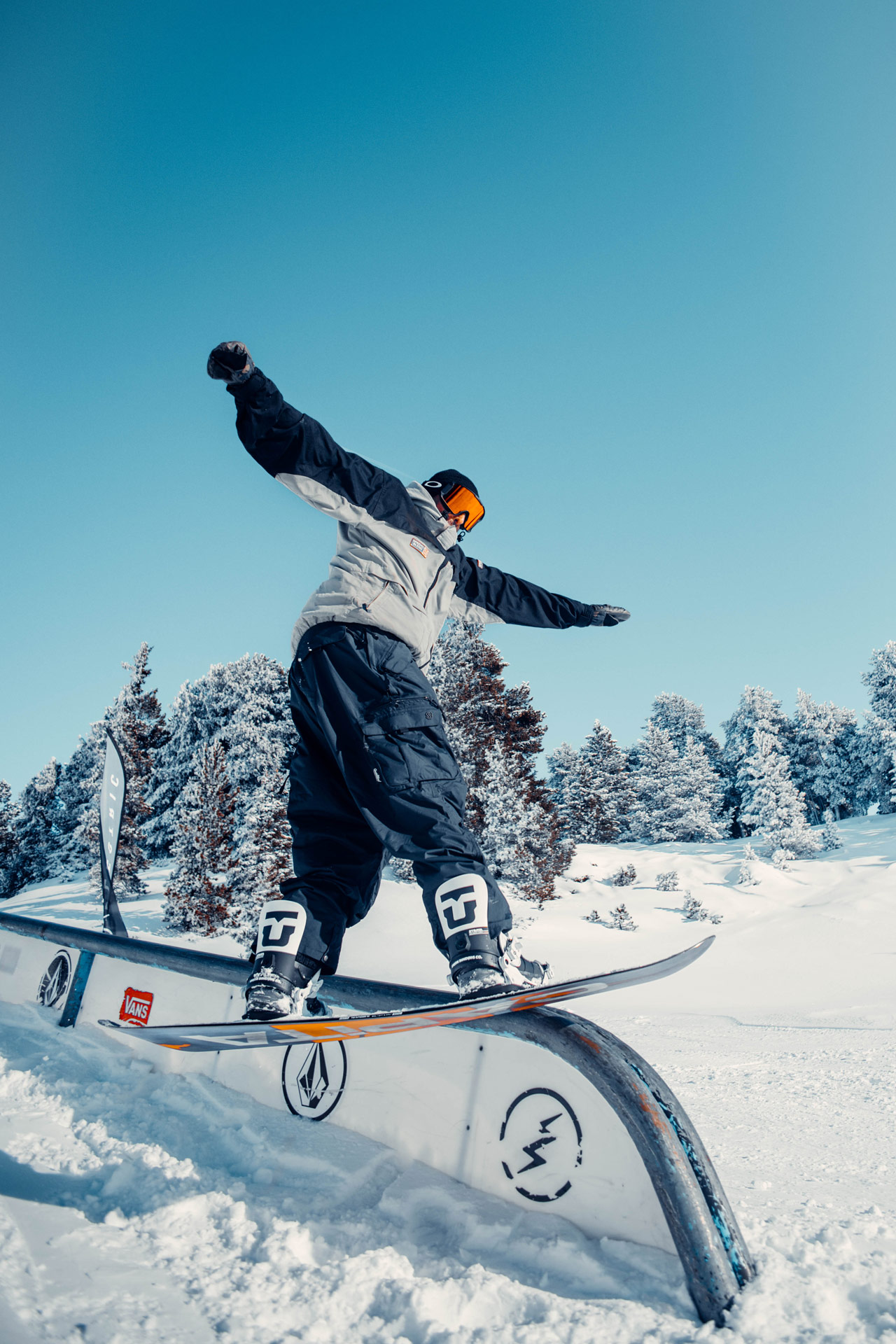 Chamrousse snowpark snowboard ski winter mountain resort grenoble isere french alps france - © Gabriel Banvillet