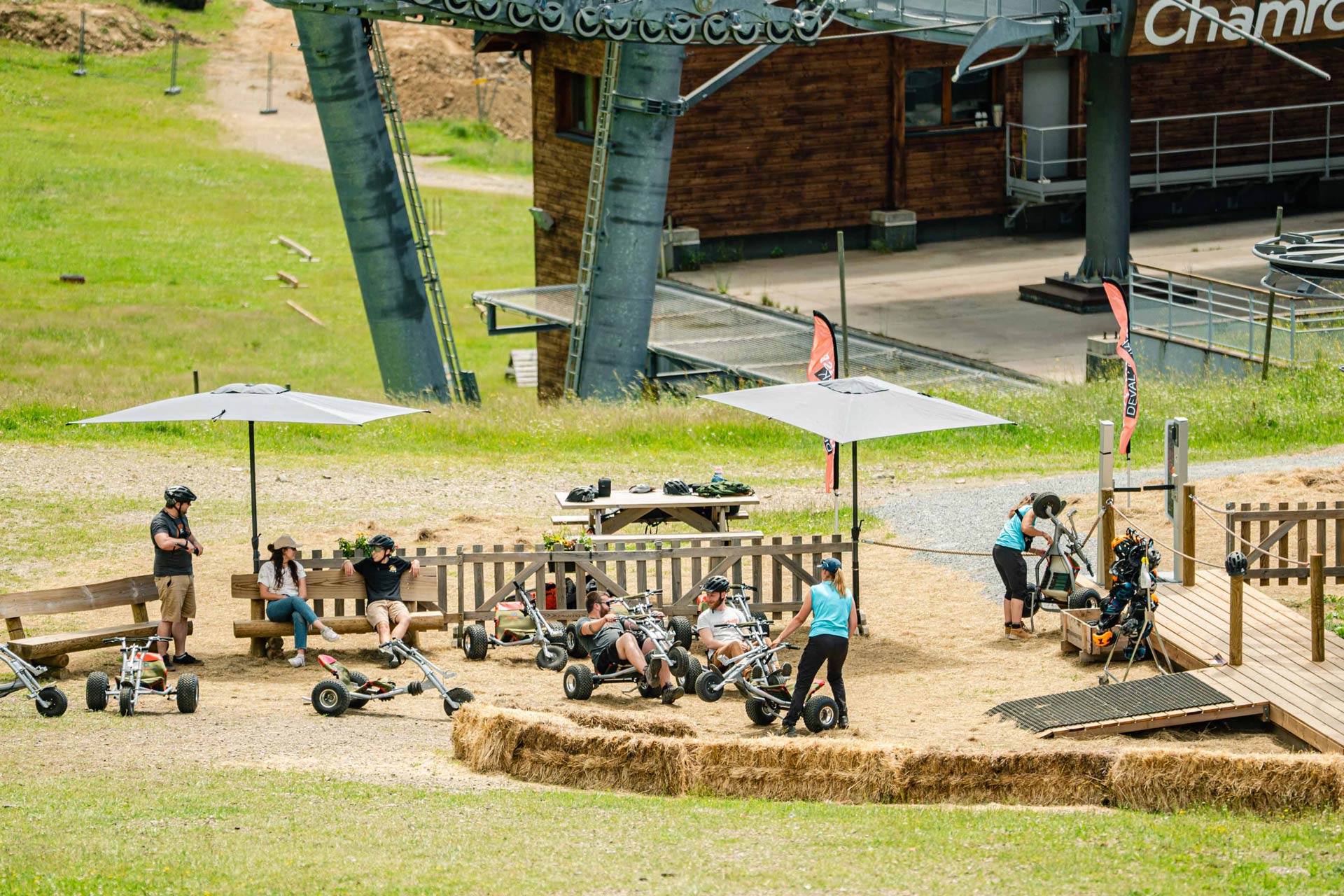 Chamrousse activity mountain kart all terrain chill zone Deval' Park summer mountain resort grenoble isère alpes france - © Kilian Lahais