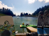 Water ski lift at Grenouillère lake