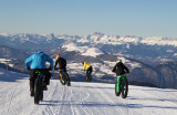 VTT sur neige encadré