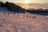 Vorführung französische Skischule ESF Chamrousse