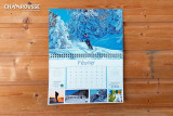 Chamrousse calendrier photo paysage station montagne hiver boutique souvenir cadeau grenoble isère alpes france