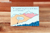 Chamrousse carte postale illustration mantra randonnée été montagne boutique souvenir cadeau station grenoble belldonne isère alpes france