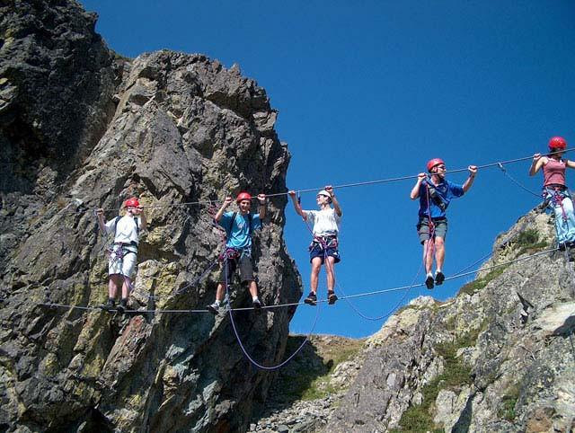 Begleiteter Klettersteig