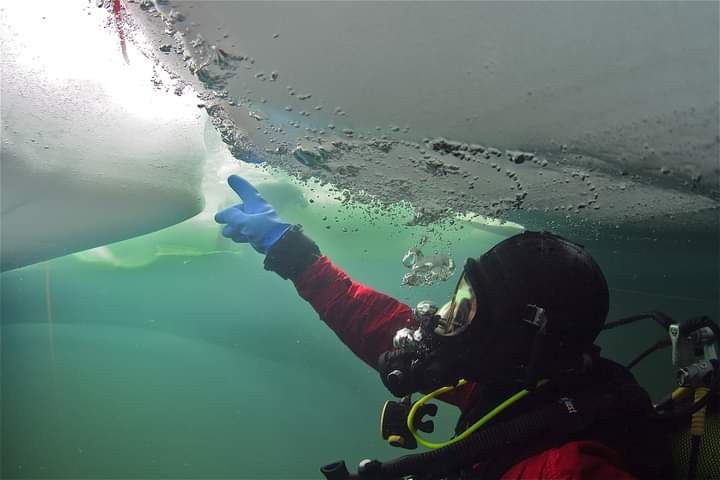 Ice diving