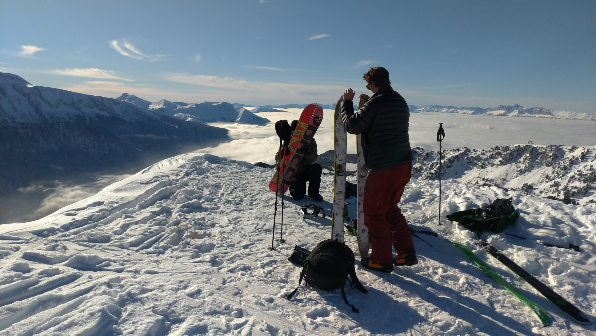 Gabriel Bessy Snowboard lessons Chamrousse Randonnée Spitboard