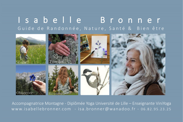 Isabelle Bronner, mountain leader and yoga graduate in Chamrousse