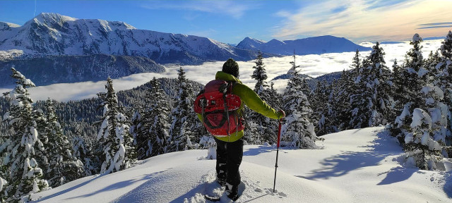 Chamrousse snowshoeing