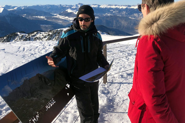 Entdeckung des Gipfels von Chamrousse