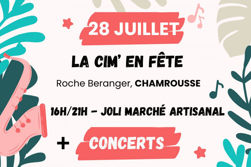 La Cim' en fête Kunsthandwerkermarkt und Konzert Chamrousse