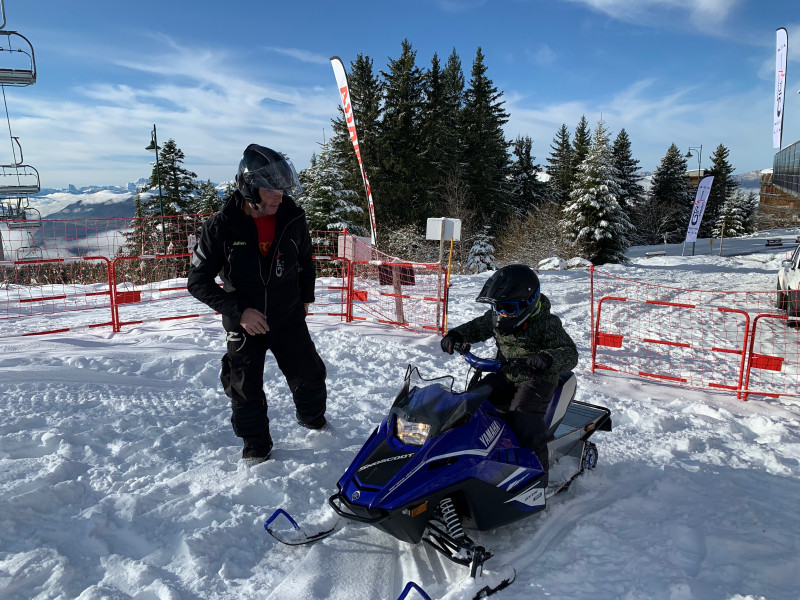 Chamrousse child snowmobile