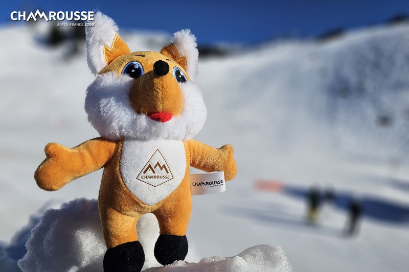 Chamrousse plush child mascot shop souvenir holiday mountain gift ideas winter ski resort grenoble isere french alps france